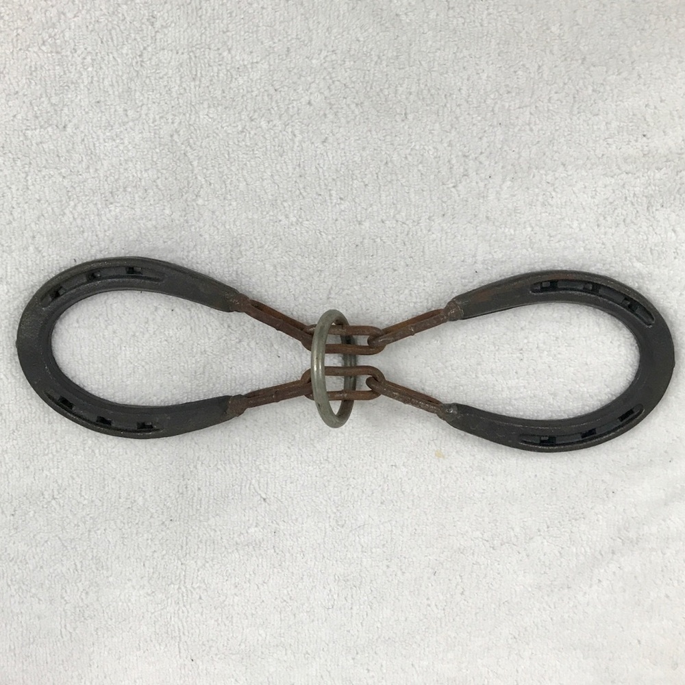 🔥VTG Diamond Heat Forged Horseshoe Ring Puzzle.